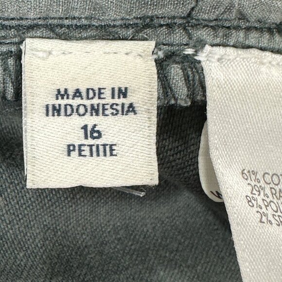 J Jill Jeans Womens 16 Petite Boyfriend Ankle Gray Denim Cotton Stretch Pockets - Picture 9 of 10